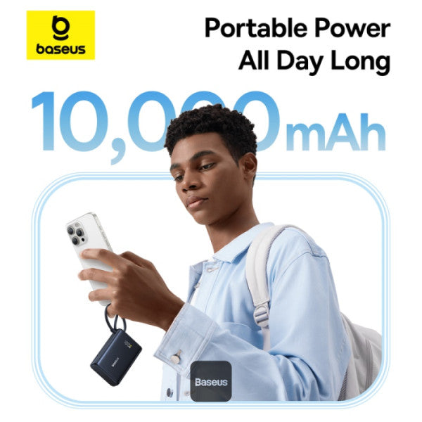 Baseus Picogo Power Bank 45W 10000mAh With Built-in Cable