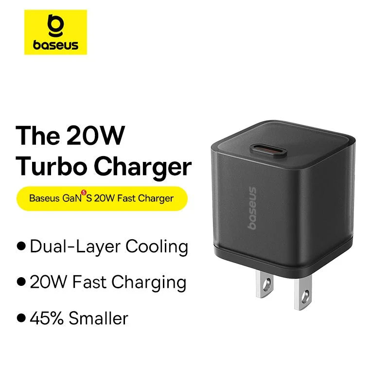 Baseus GaN5S Fast Charger 1C 20W US