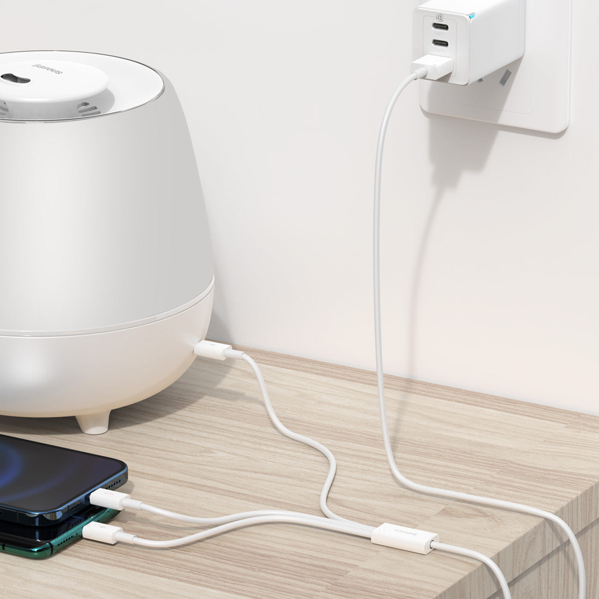 Baseus Superior Series Fast Charging Data Cable USB to M+L+C 3.5A