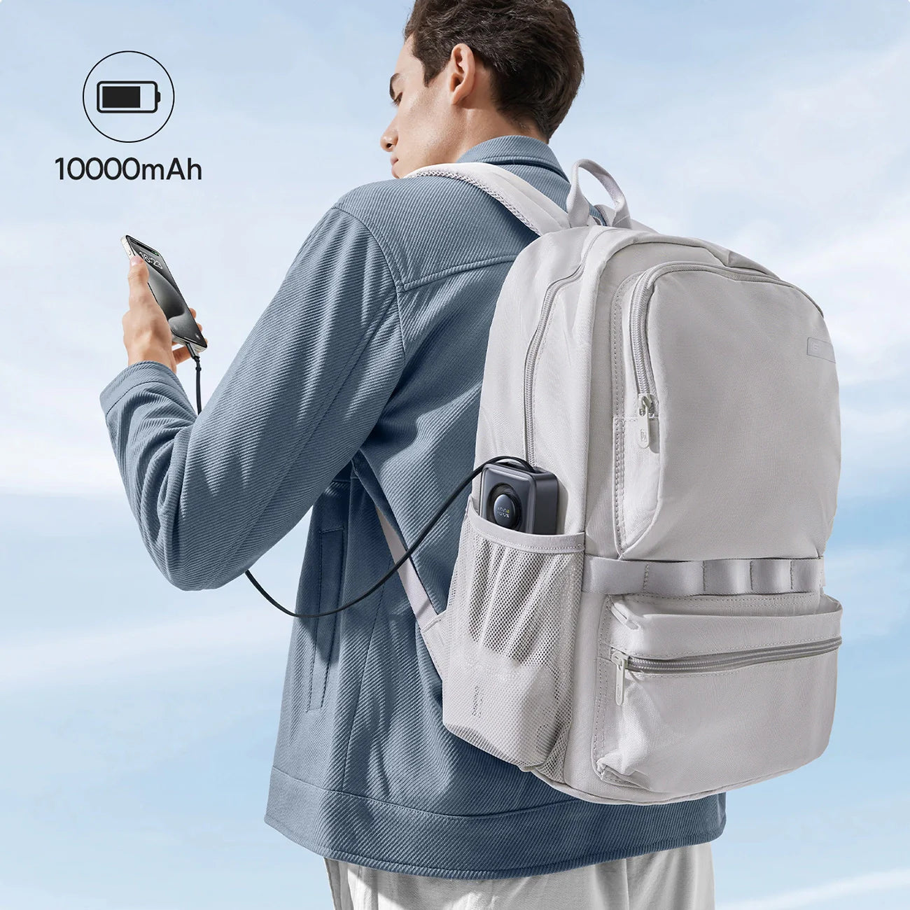 Baseus Free2Pull Power Bank with Retractable Cable 10000mAh 30W