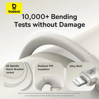 Baseus Titanium Alloy Fast Charging Cable Type-C to iP 20W