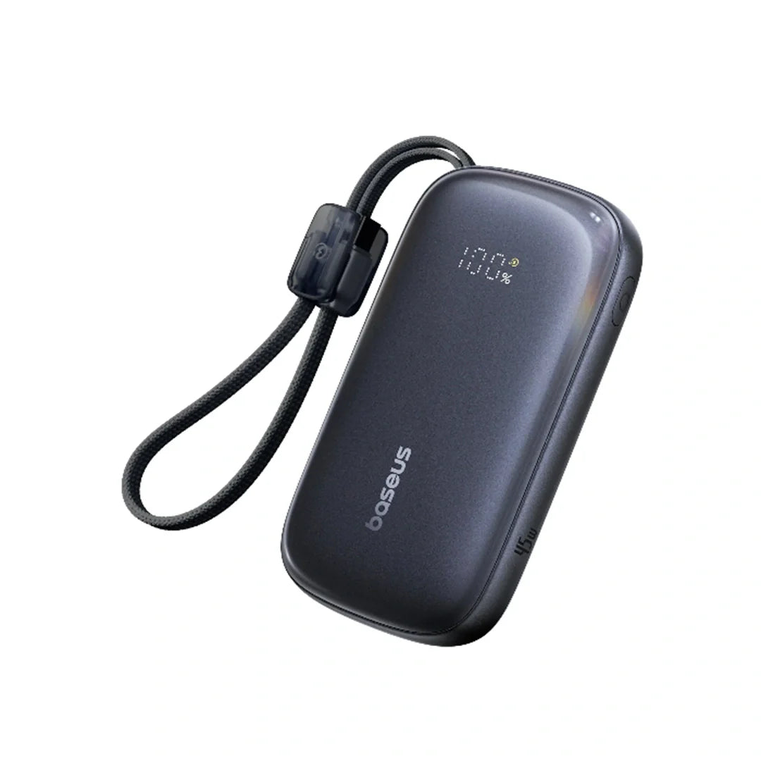 Baseus EnerFill FC21 Qpow 3 Ultra Digital Display Power Bank with Detachable Cable 10000mAh 22.5W