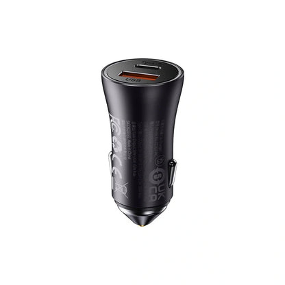 Baseus Golden Contactor Max Dual Fast Charger Car Charger U+C 60W