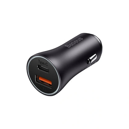 Baseus Golden Contactor Max Dual Fast Charger Car Charger U+C 60W