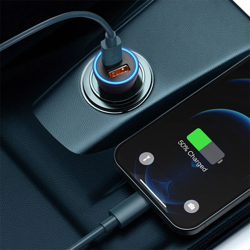 Baseus Golden Contactor Max Dual Fast Charger Car Charger U+C 60W
