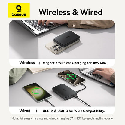 Baseus Airpow Ⅱ Qi2 Magnetic Power Bank 10000mAh 22.5W