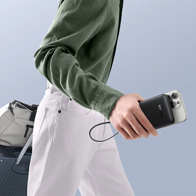 Baseus Bipow 2 Digital Display Power Bank 10000mah 20W With Built-in Type C Cable