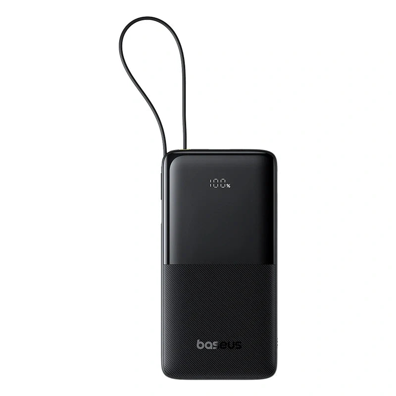 Baseus Bipow 2 Digital Display Power Bank 10000mah 20W With Built-in Type C Cable