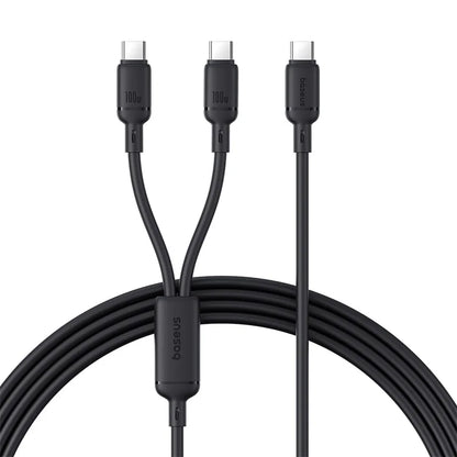 Baseus New Pudding Series Fast Charging Cable Type-C to Type-C 100W 1.5m Cluster Black 