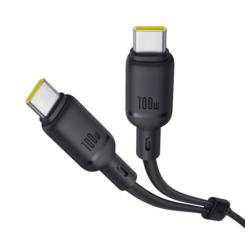 Baseus New Pudding Series Fast Charging Cable Type-C to Type-C 100W 1.5m Cluster Black 