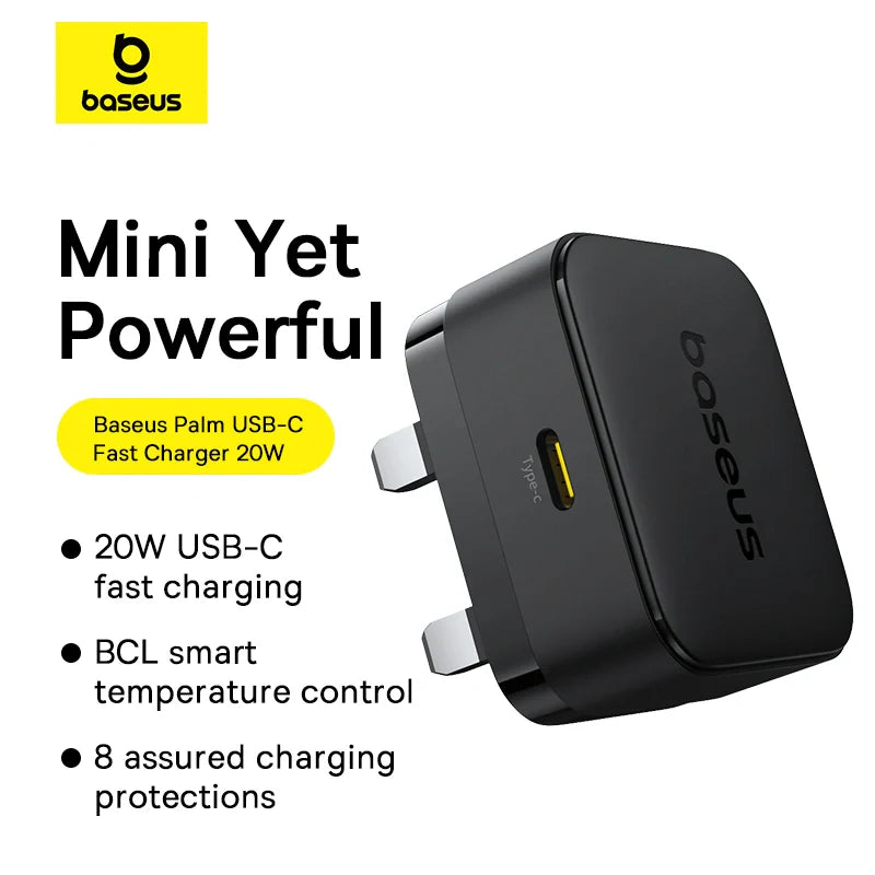 Baseus Palm Series Fast Charger 1C 20W UK