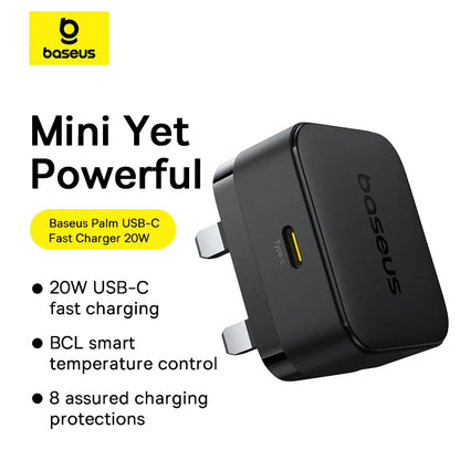 Baseus Palm Series Fast Charger 1C 20W UK