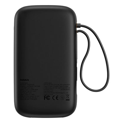 Baseus QPow 2 Digital Display Fast-Charging Power Bank with 2 Built-in Type-C Cable 20000mAh 30W