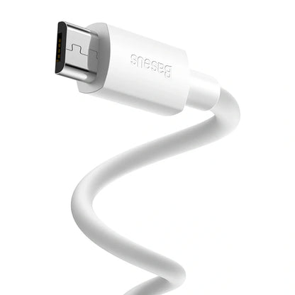 Baseus Simple Wisdom Data Cable Kit USB to Micro 2.1A (2PCS/Set) 1.5m