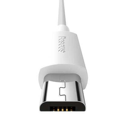 Baseus Simple Wisdom Data Cable Kit USB to Micro 2.1A (2PCS/Set) 1.5m