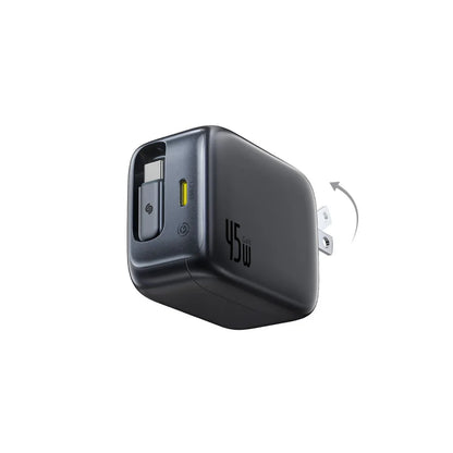 Baseus EnerCore CJ11 Fast Charger with Retractable Cable 2C 45W