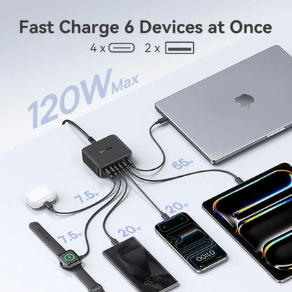 Baseus EnerFill FH21 Desktop Charging Station 4C+2U 120W