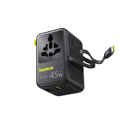 Baseus PicoGo AG11 Universal Travel Adapter 2AC+2U+2C 45W