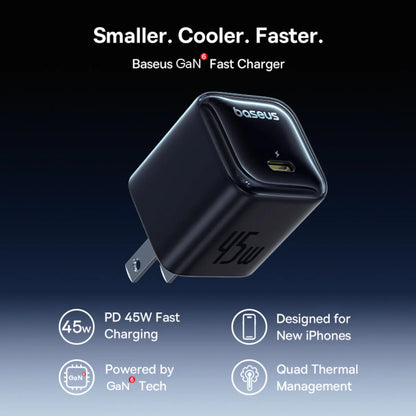 Baseus  GaN6 USB-C Charger 45W  Pack of 2