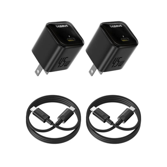 Baseus  GaN6 USB-C Charger 45W  Pack of 2