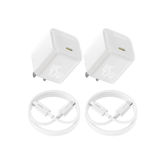 Baseus  GaN6 USB-C Charger 45W  Pack of 2