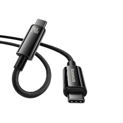 Baseus Tungsten Gold Fast Charging Data Cable Type-C to Type-C 240W