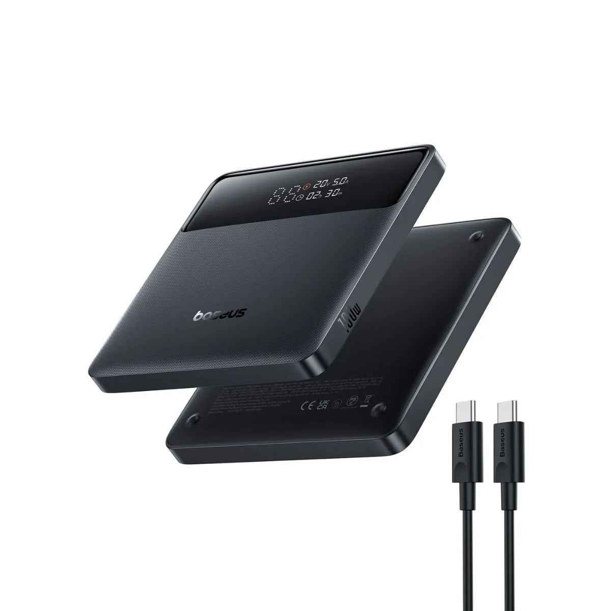 Baseus H1 Fast Charging Power Bank with Digital Display 20000mAh 100W Cosmic Black
