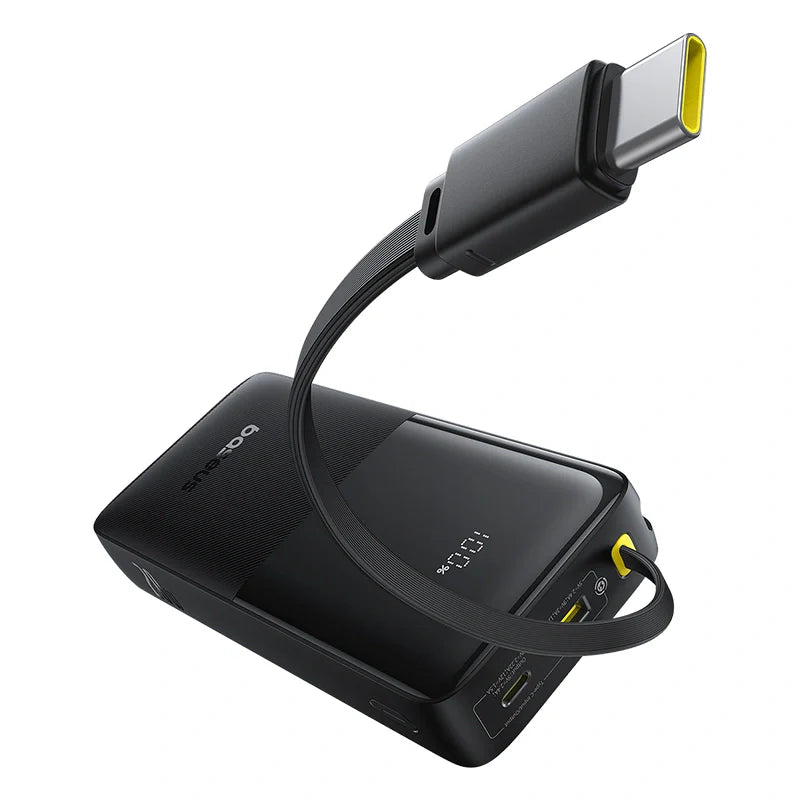 Baseus Bipow 2 Digital Display Power Bank 20000mAh 20W With Built-in Type C Cable