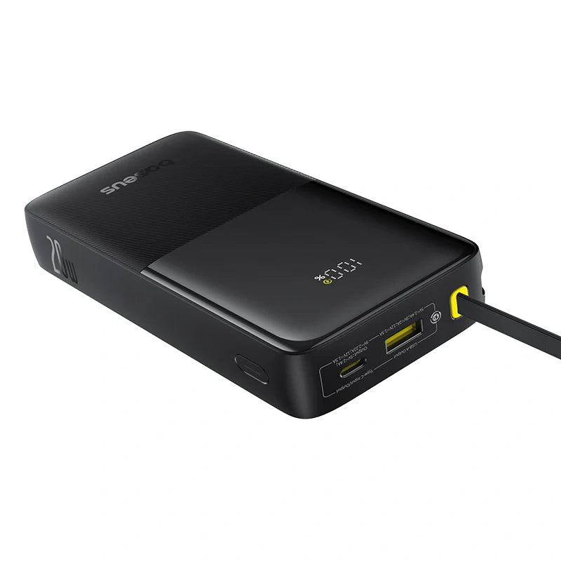 Baseus Bipow 2 Digital Display Power Bank 20000mAh 20W With Built-in Type C Cable
