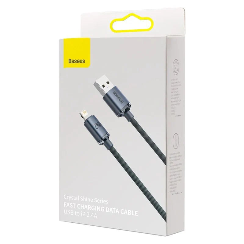 Baseus Crystal Shine Series Fast Charging Data Cable USB to iP 2.4A
