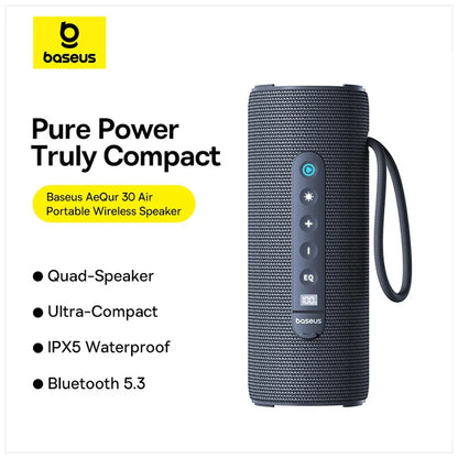 Baseus AeQur 30 Air Portable Wireless Speaker-Twilight Grey