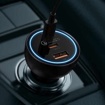 Baseus Car Charger 160W Qualcomm Quick Charge 5 Technology 2C+U With 100w Type-C Cable