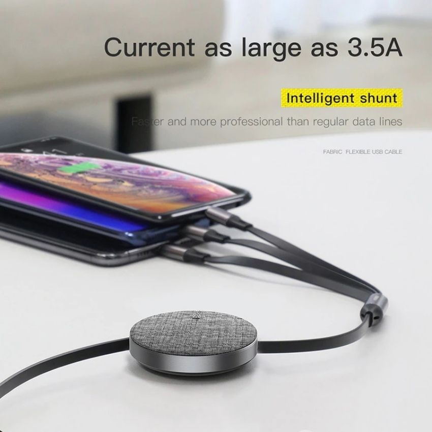 Baseus Fabric 3-in-1 Flexible Fast Charging Cable