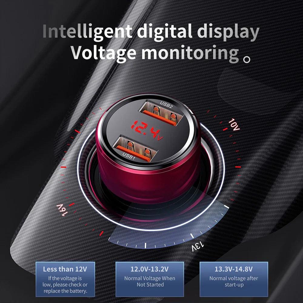 Baseus Magic Series PPS digital display (Type-c PD+QC) Intelligent dual quick charging and car charging of 45W Black