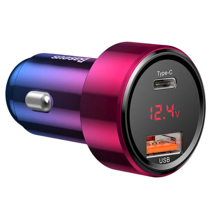 Baseus Magic Series PPS digital display (Type-c PD+QC) Intelligent dual quick charging and car charging of 45W Black
