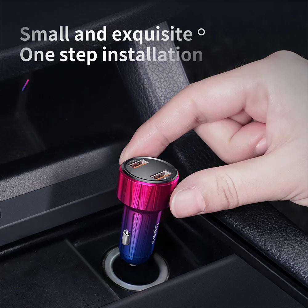 Baseus Magic Series PPS digital display (Type-c PD+QC) Intelligent dual quick charging and car charging of 45W Black