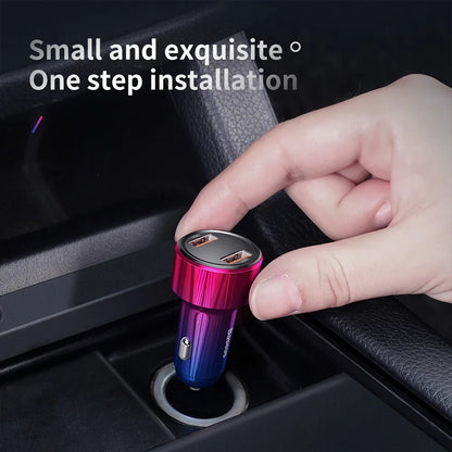 Baseus Magic Series PPS digital display (Type-c PD+QC) Intelligent dual quick charging and car charging of 45W Black