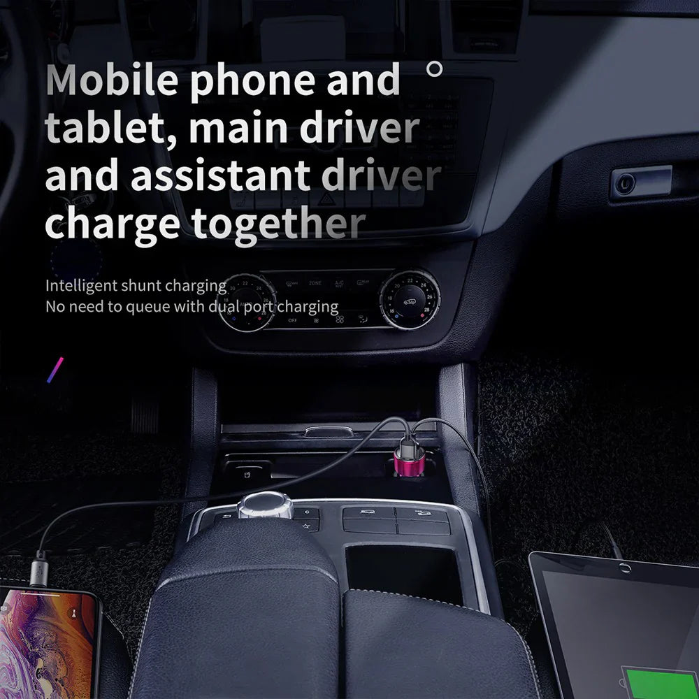 Baseus Magic Series PPS digital display (Type-c PD+QC) Intelligent dual quick charging and car charging of 45W Black