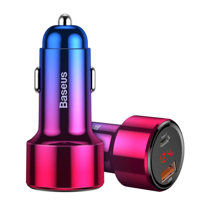 Baseus Magic Series PPS digital display (Type-c PD+QC) Intelligent dual quick charging and car charging of 45W Black
