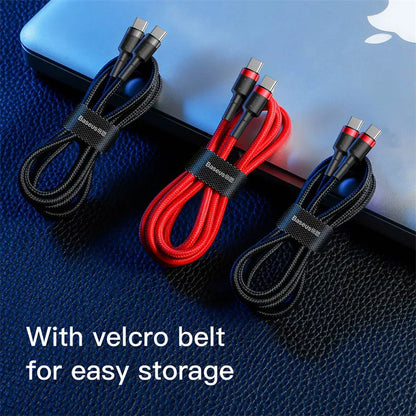 Baseus Cafule PD2.0 60W flash charging Type-C For Type-C cable (20V 3A)