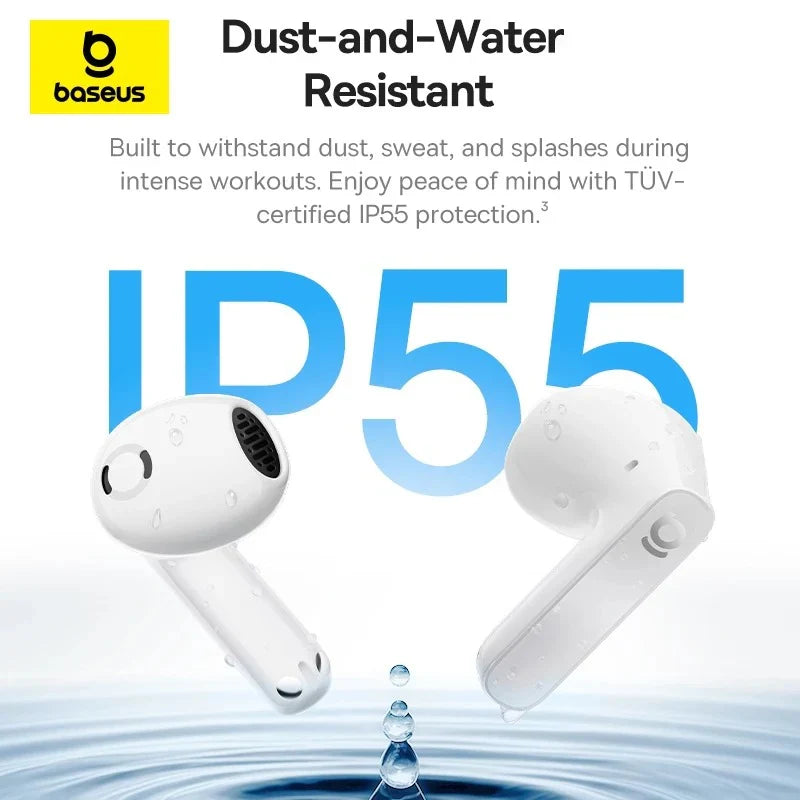 Baseus BS1 Wireless Bluetooth Earphone With 4Mics Noise Reduction