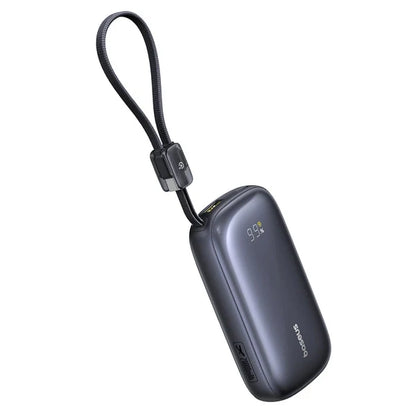 Baseus EnerFill FC21 Qpow 3 Ultra Digital Display Power Bank with Detachable Cable 20000mAh 45W Cosmic Black 