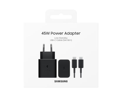 Samsung Original 45W Super Fast Charger – USB-C PD 3.0 & PPS