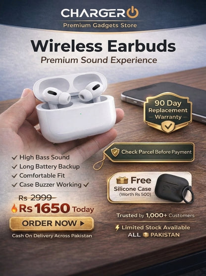 AirPods Pro 2 Style Wireless Earbuds with Active Noise Cancellation – Premium Sound Quality