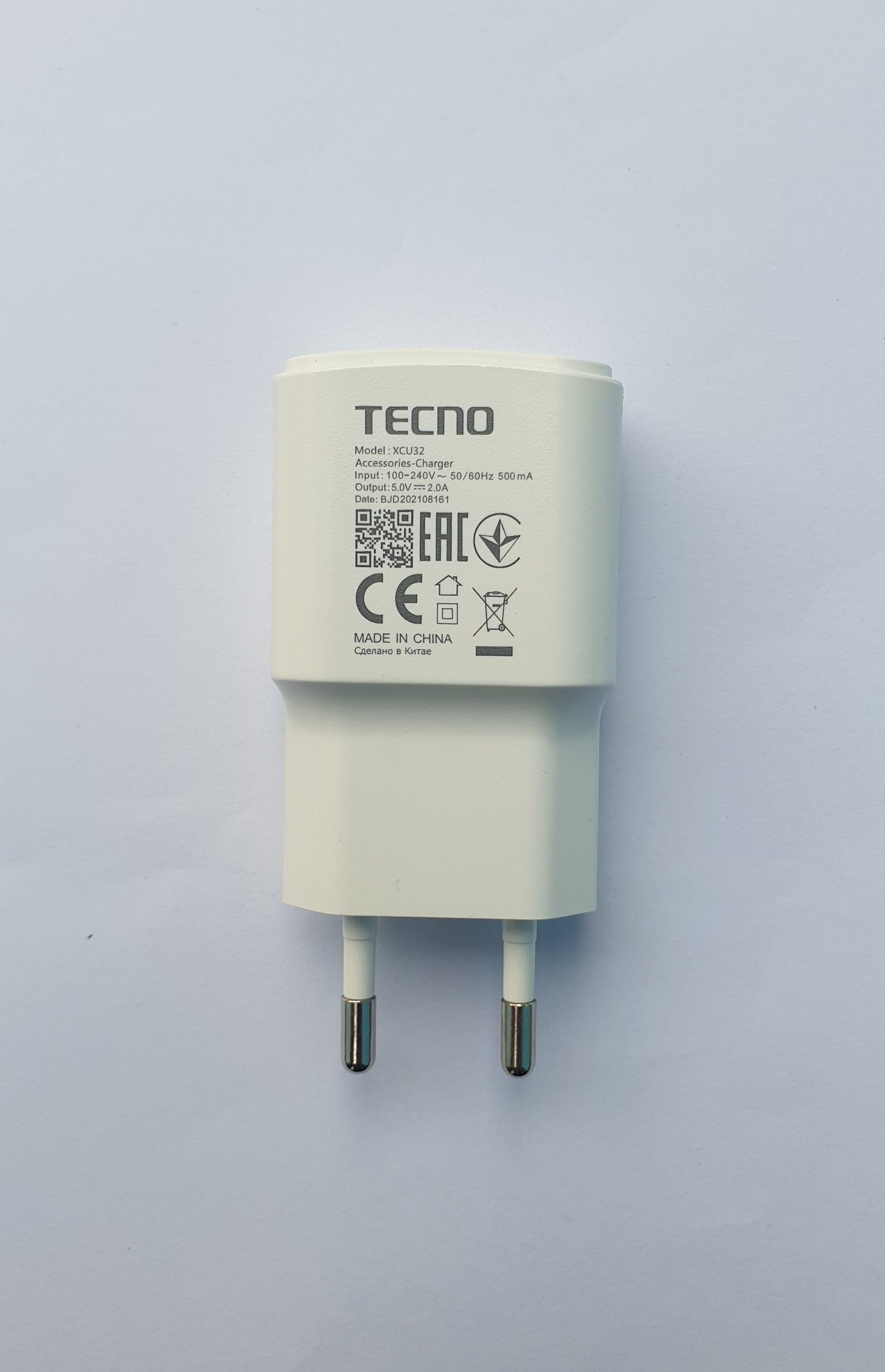 Tecno 100% Original 10W Charger – Safe & Reliable USB Fast Charging Adapter