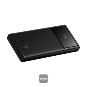 Baseus Star-Lord Digital Display Fast Charge Power Bank 10000mAh 22.5W Black（With Simple Series Charging Cable USB to Type-C 3A 0.3m Black）