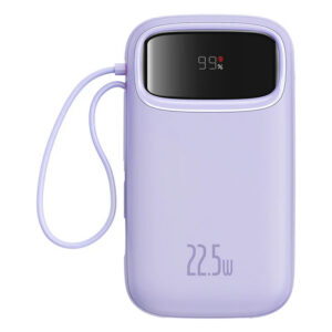 Baseus Qpow2 Dual-Cable Digital Display Fast Charge Power Bank 10000mAh 22.5W（With: Simple charging cable Type-C 3A 0.3m )