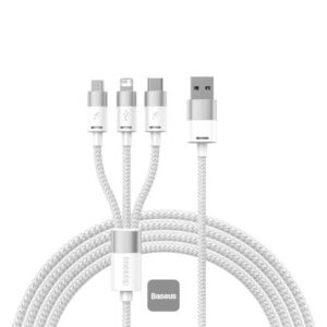 Baseus StarSpeed 1-for-3 Fast Charging Data Cable USB to M+L+C 3.5A 1.2m