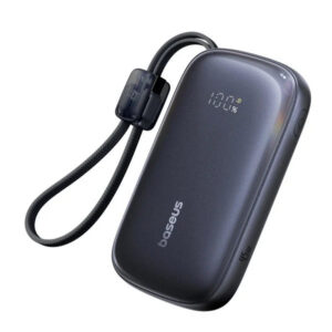 Baseus EnerFill FC21 Qpow 3 Ultra Digital Display Power Bank with Detachable Cable 20000mAh 45W Cosmic Black